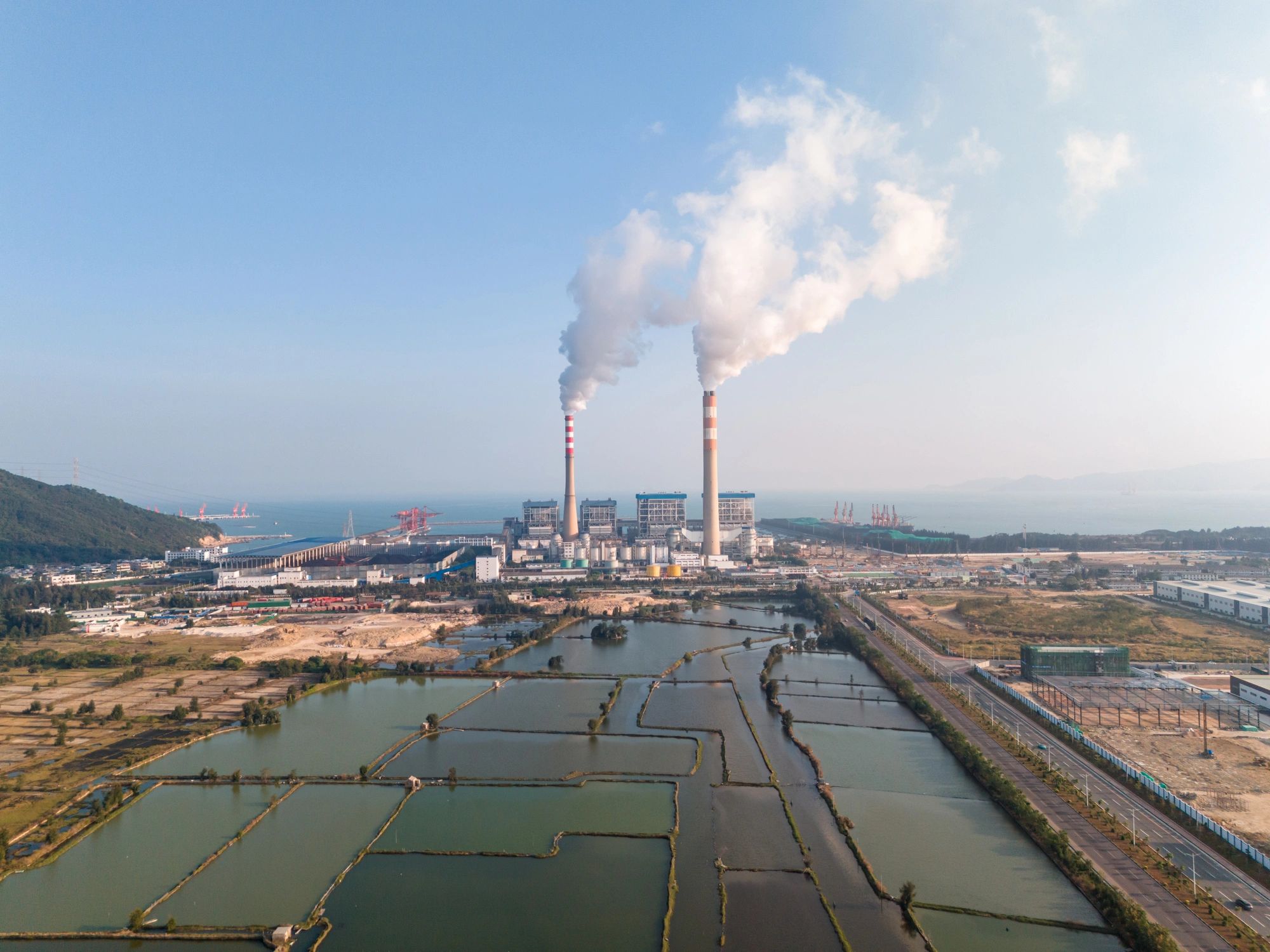 Thermal power plant representing large-scale energy infrastructure